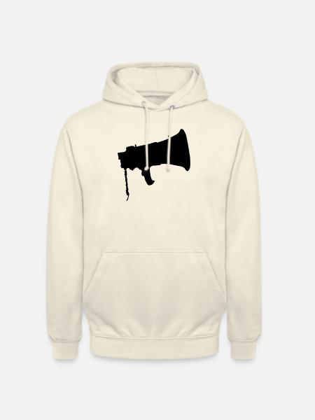Icon Megafon Propaganda Symbol - Unisex Hoodie - vanilla
