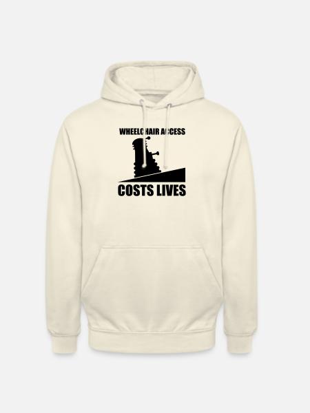 rollstuhlfahrer - Unisex Hoodie - Vanille-Milchshake