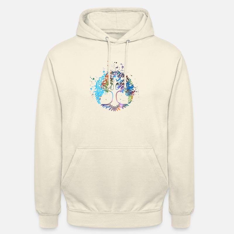 lebensbaum,baum des lebens,graffiti, bunt,baum - Unisex Hoodie - Vanille-Milchshake