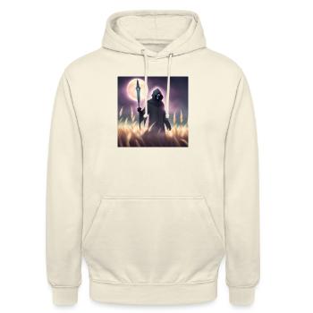 quelqu’un - Sweat-shirt à capuche unisexe - vanille - Devant - Alina (178cm) & Michal (187cm)