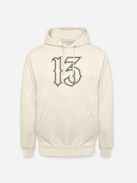 Lucky number 13 - Unisex Hoodie - vanilla