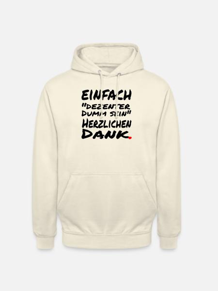 einfach dezenter - Unisex Hoodie - Vanille-Milchshake