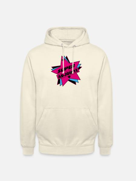Super ADJOINTE - Sweat-shirt à capuche unisexe - vanille