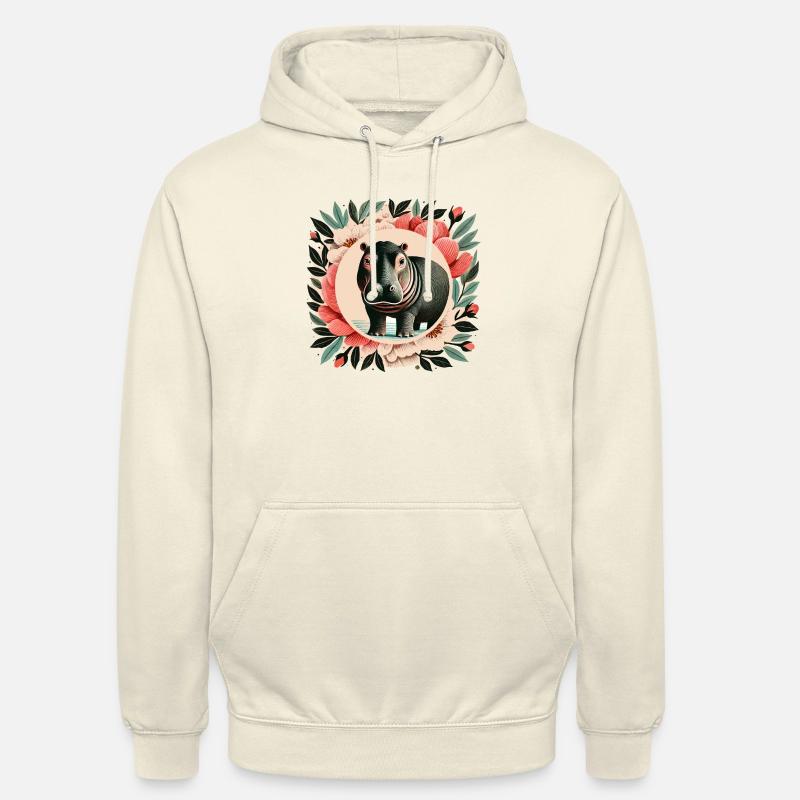 Nilpferd - Unisex Hoodie - Vanille-Milchshake
