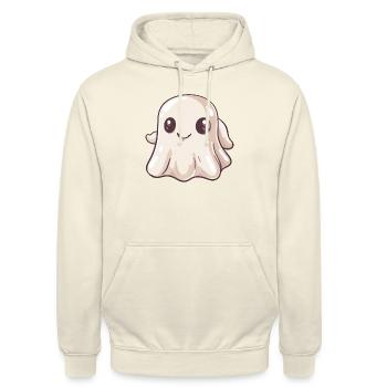 Spuk Spuken Geist Geister - Unisex Hoodie - Vanille-Milchshake - Vorne - Alina (178cm) & Michal (187cm)