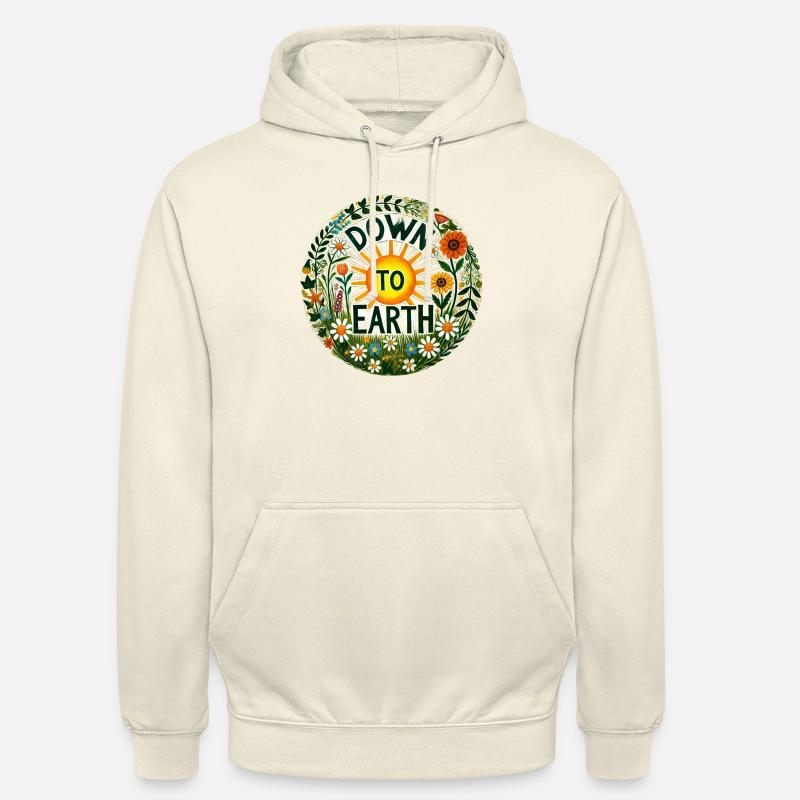 Les pieds sur terre - Sweat-shirt à capuche unisexe - vanille