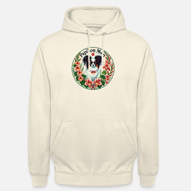Maman Papillon - Sweat-shirt à capuche unisexe - vanille
