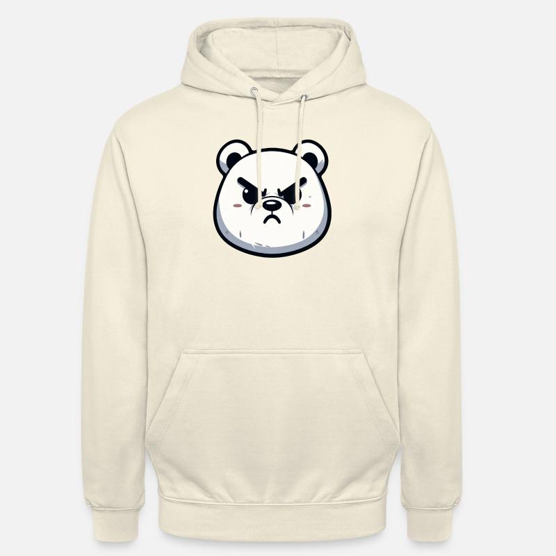 Wütendes Eisbär-Design - Unisex Hoodie - Vanille-Milchshake