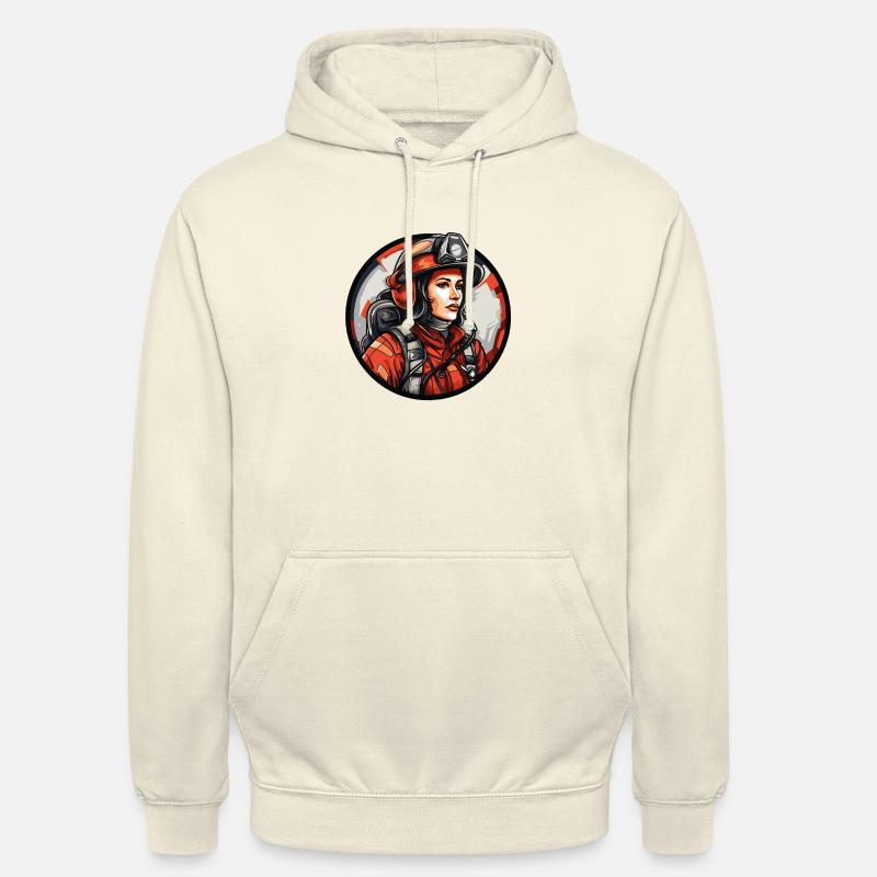 Feuerwehrfrau - Unisex Hoodie - Vanille-Milchshake
