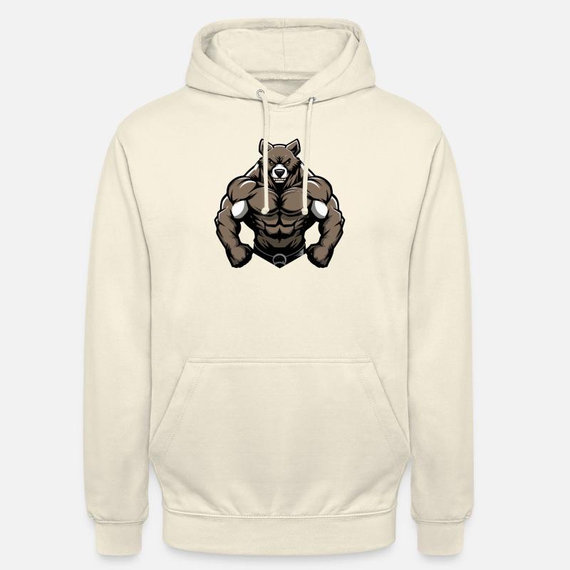 Bande dessinée ours - Sweat-shirt à capuche unisexe - vanille