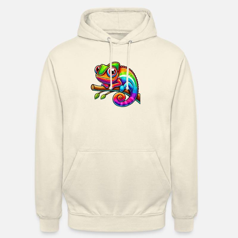 Bande dessinée caméléon - Sweat-shirt à capuche unisexe - vanille