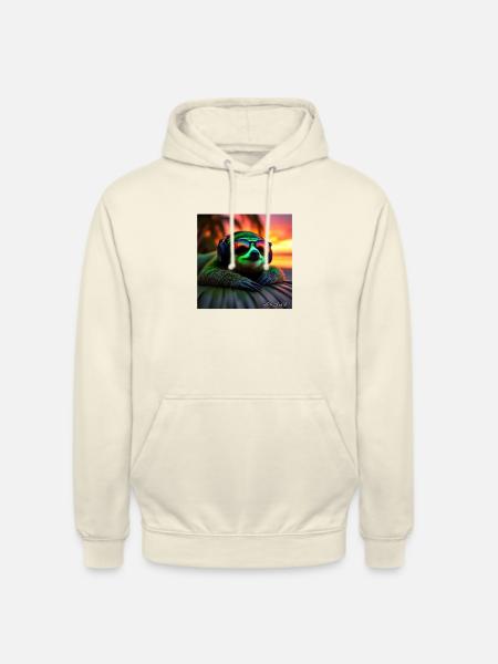 Animal Art Faultier - Unisex Hoodie - Vanille-Milchshake