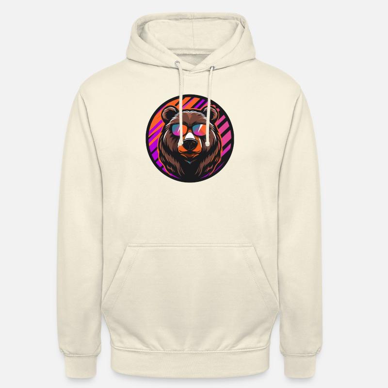 Bär Comic Cool - Unisex Hoodie - Vanille-Milchshake