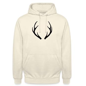 Bois majestueux - Sweat-shirt à capuche unisexe - vanille - Devant - Alina (178cm) & Michal (187cm)