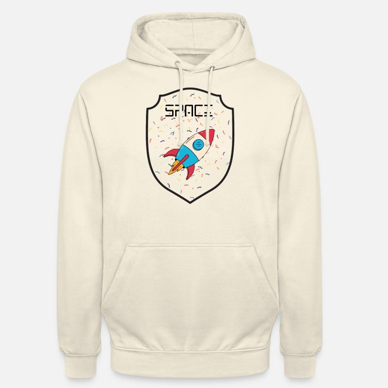 Fête de l’espace - Sweat-shirt à capuche unisexe - vanille