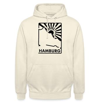 Elbphilharmonie Hamburg - Unisex Hoodie - vanilla - Front - Alina (178cm) & Michal (187cm)