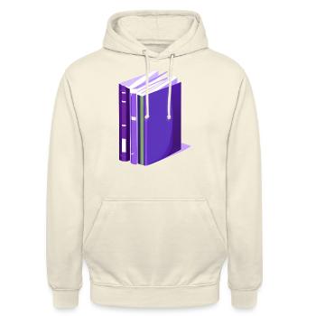 Reader Book Lovers Book Read Books Gift - Unisex Hoodie - vanilla - Front - Alina (178cm) & Michal (187cm)