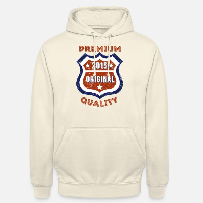 Qualité premium 2015 - Sweat-shirt à capuche unisexe - vanille