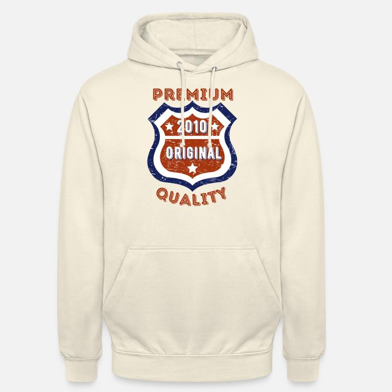 Qualité premium 2010 - Sweat-shirt à capuche unisexe - vanille