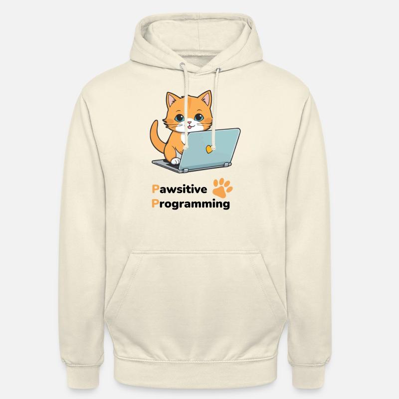 Programmation Pawsitive - Sweat-shirt à capuche unisexe - vanille