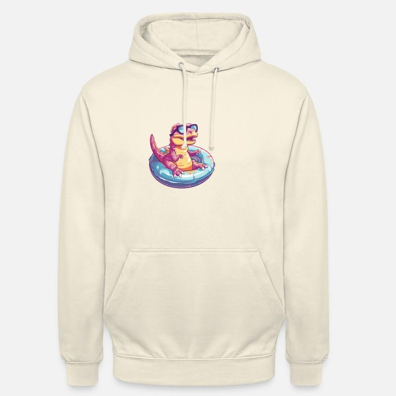 Dinosaurier T-Rex Comic Cool - Unisex Hoodie - Vanille-Milchshake