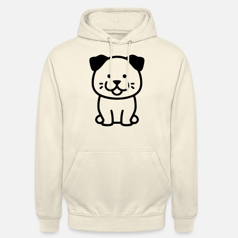 Chien - Sweat-shirt à capuche unisexe - vanille
