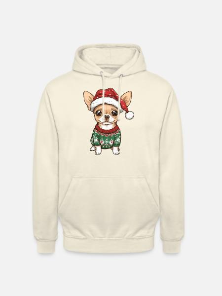 Chihuahua Hund Weihnachten - Unisex Hoodie - Vanille-Milchshake