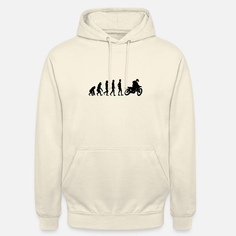 Evolution Moto - Sweat-shirt à capuche unisexe - vanille