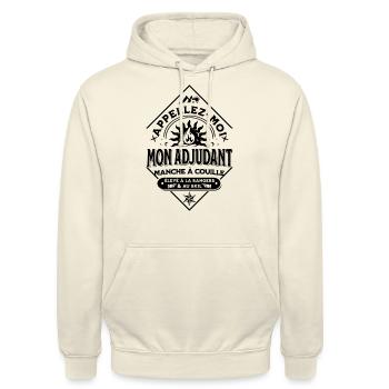 Nennen Sie mich meinen Adjutanten, Channel Band zu C.... - Unisex Hoodie - Vanille-Milchshake - Vorne - Alina (178cm) & Michal (187cm)
