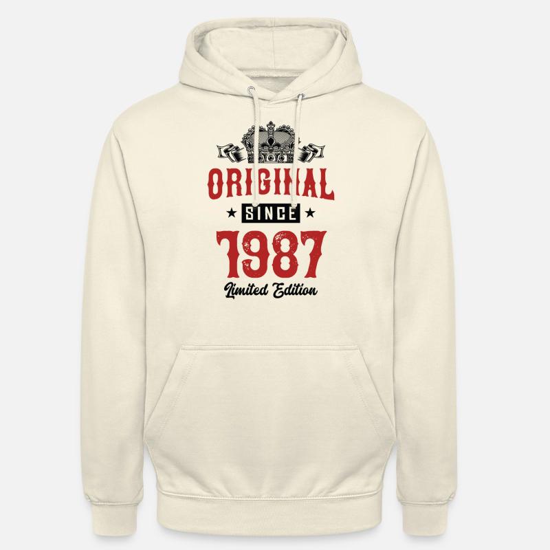 1987 Édition limitée - Sweat-shirt à capuche unisexe - vanille
