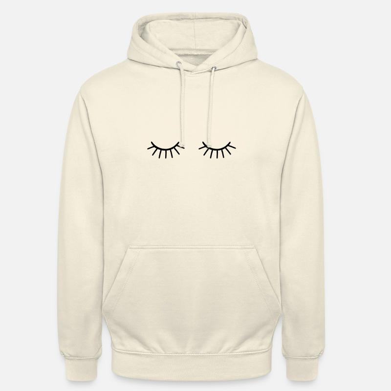 Les yeux fermés - Sweat-shirt à capuche unisexe - vanille