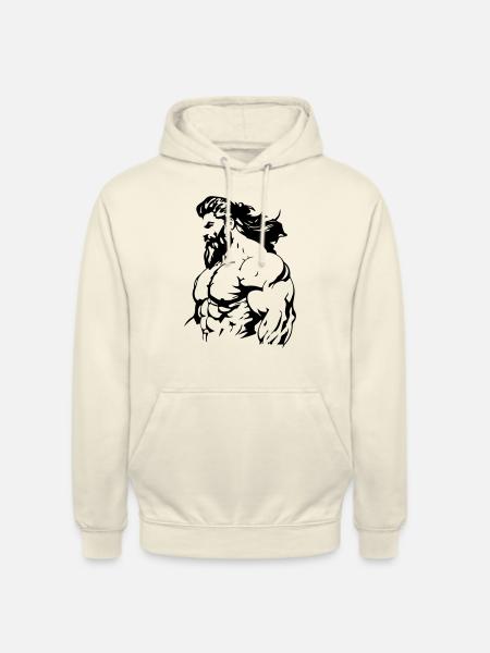 Bodybuilder Muscles Fitness Biceps - Sweat-shirt à capuche unisexe - vanille