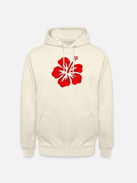 Hibiscus Red - Unisex Hoodie - vanilla