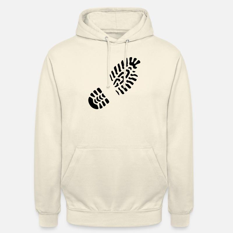 Empreinte gauche / droite Empreinte - Sweat-shirt à capuche unisexe - vanille