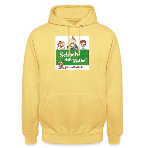 Schach statt Mathe - Sudadera con capucha unisex