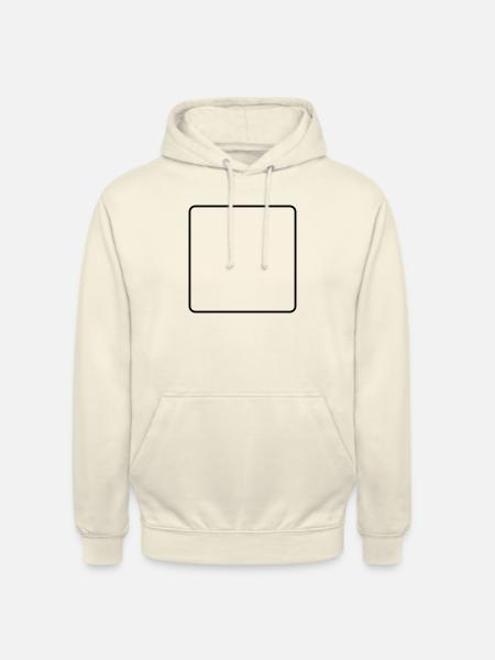 Firkantet stel / / frame / / firkant / / Tekst - Hættetrøje unisex - vaniljemilkshake