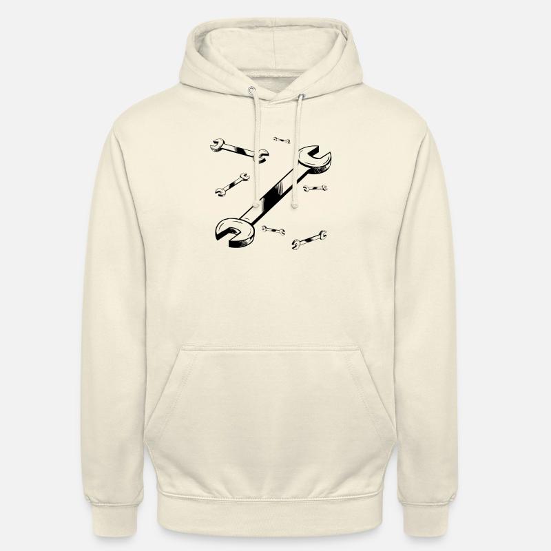clef a molette - Sweat-shirt à capuche unisexe - vanille