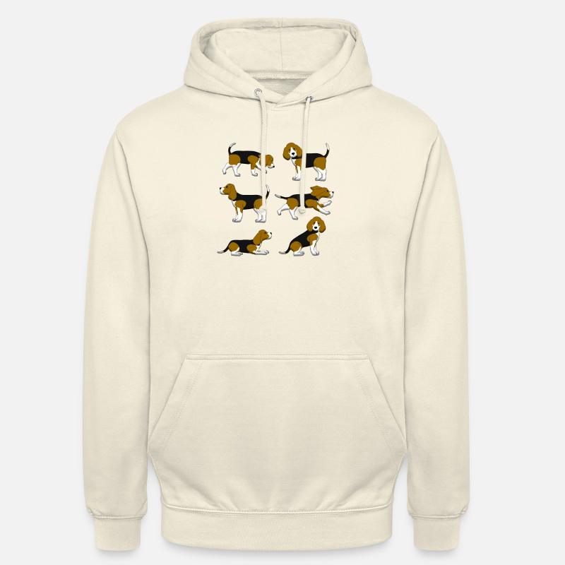 Sélection de Beagle - Sweat-shirt à capuche unisexe - vanille