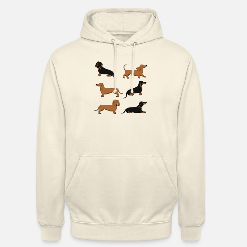 Sélection de teckel - Sweat-shirt à capuche unisexe - vanille