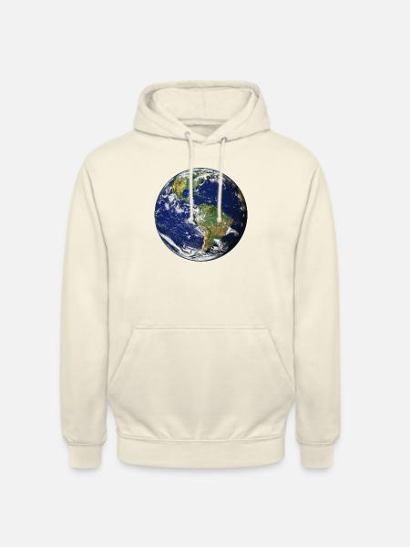 Erdkugel - Unisex Hoodie - Vanille-Milchshake