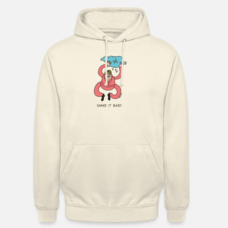 Secouez bébé - Sweat-shirt à capuche unisexe - vanille