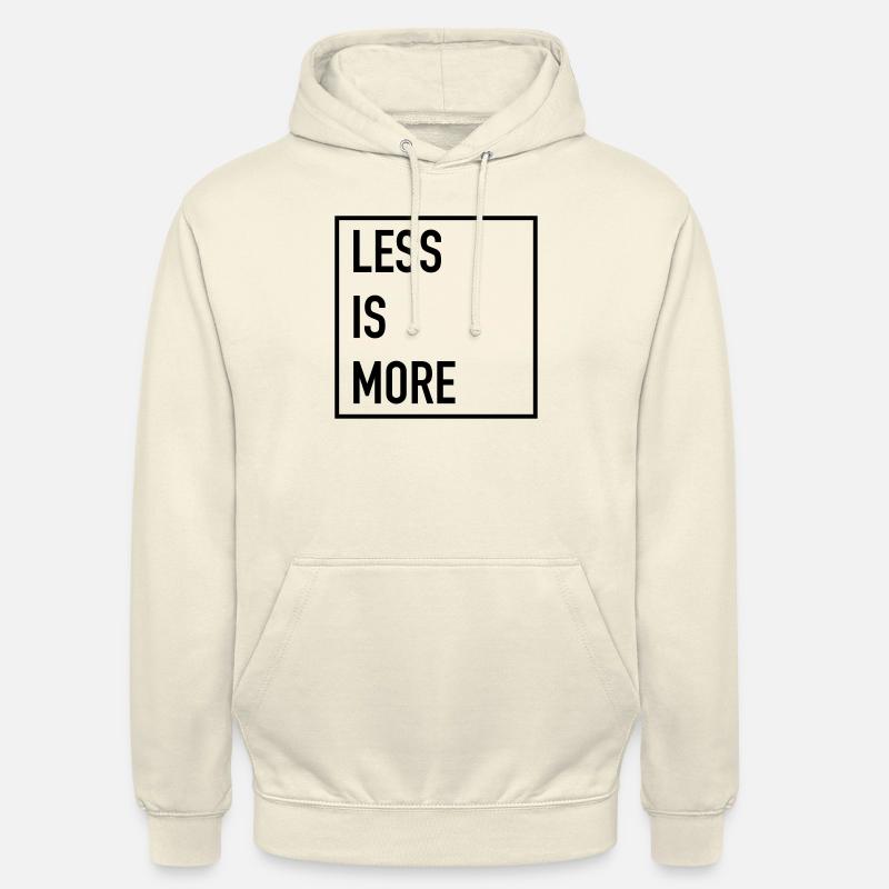 Less Is More - Unisex Hoodie - Vanille-Milchshake