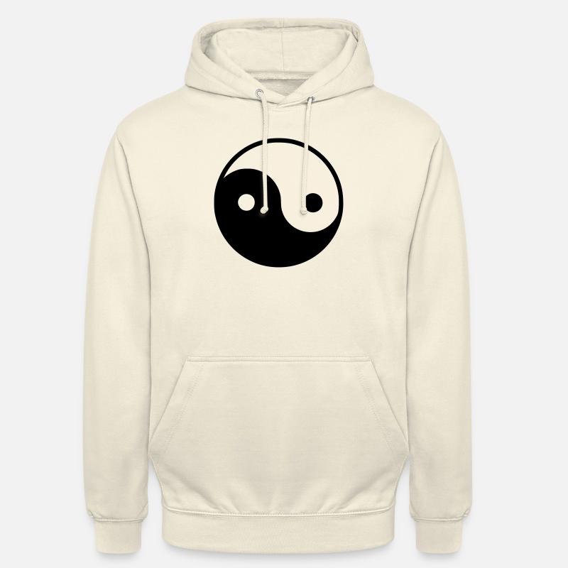 Yin yang - Sweat-shirt à capuche unisexe - vanille