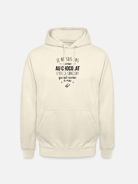 Accroc au chocolat - Sweat-shirt à capuche unisexe - vanille