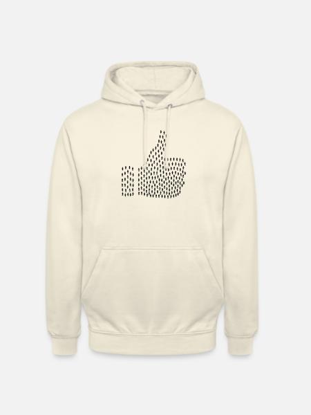comme - Sweat-shirt à capuche unisexe - vanille