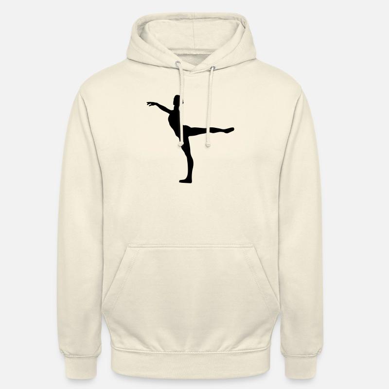 Danseuse de ballet vecteur Silhouette - Sweat-shirt à capuche unisexe - vanille