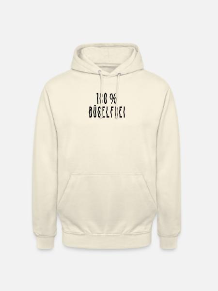 100% Bügelfrei - Unisex Hoodie - Vanille-Milchshake