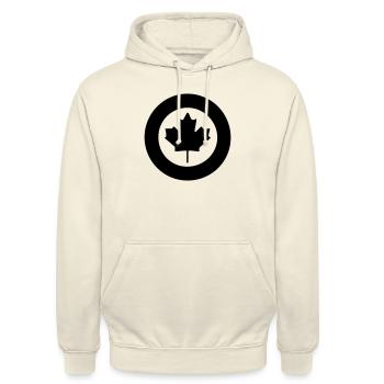 sign canada - Unisex Hoodie - Vanille-Milchshake - Vorne - Alina (178cm) & Michal (187cm)
