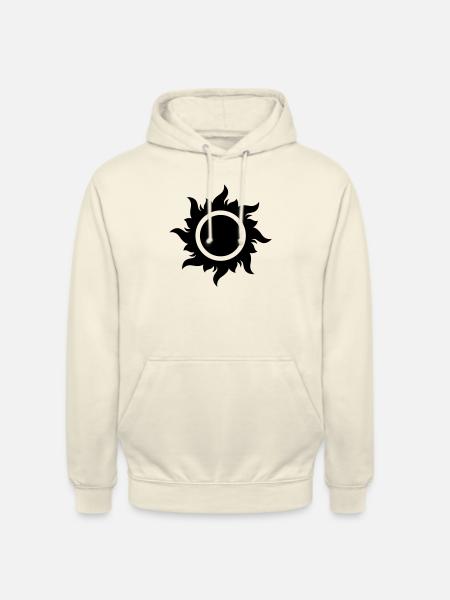 fiery sun rays - Unisex Hoodie - vanilla