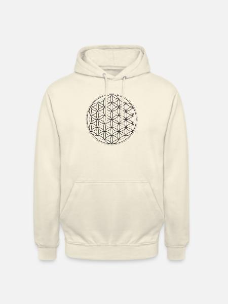 Lebensblume - Unisex Hoodie - Vanille-Milchshake